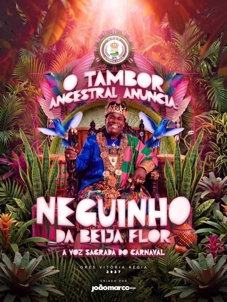 Vitória Régia anuncia enredo em homenagem a Neguinho da Beija-Flor para o Carnaval 2027