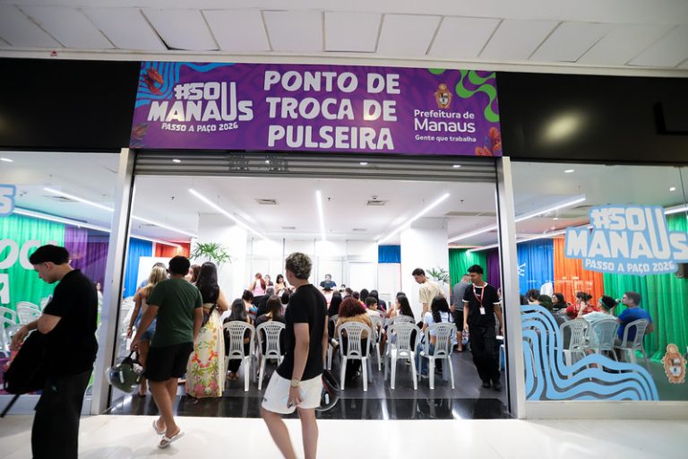 Prefeitura de Manaus inicia entrega de pulseiras para o festival Soumanaus Passo a Paço 2026