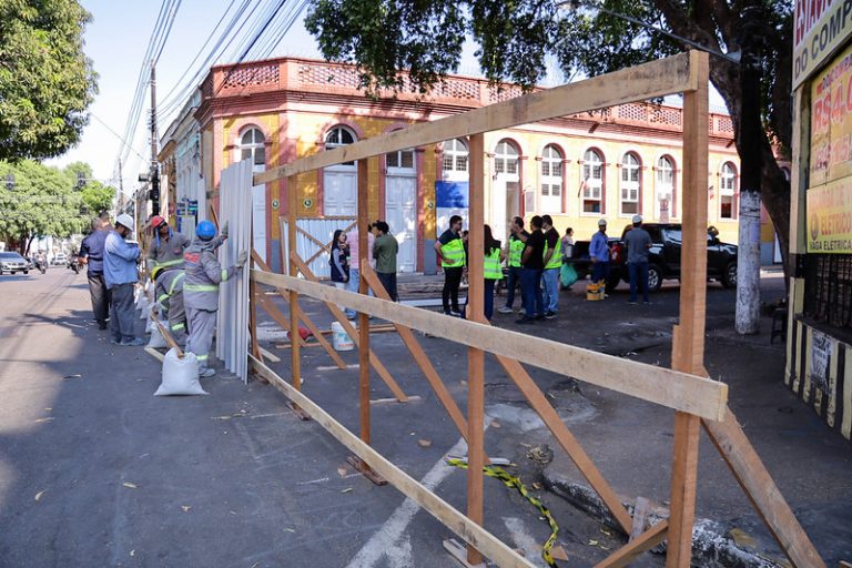 Prefeitura de Manaus inicia obras da primeira Rua Gastronômica no centro da cidade