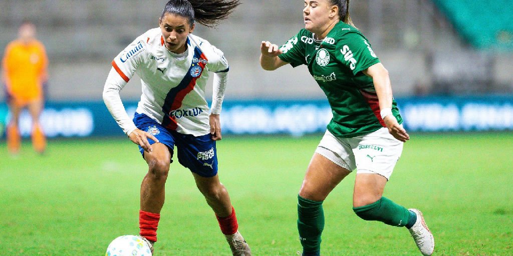 Bahia e Palmeiras empatam na ida das quartas do Brasileirão Feminino e decidem vaga sexta-feira