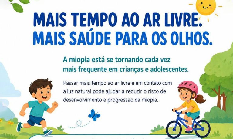 Especialistas alertam para o crescimento da miopia infantil e recomendam mais tempo ao ar livre