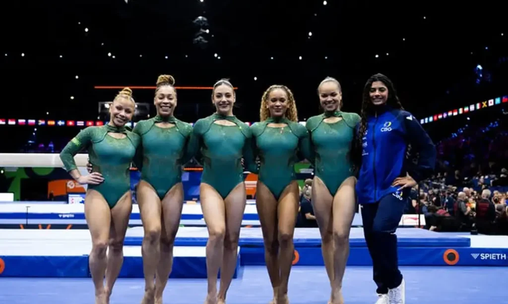 Brasil conquista quinta posição na final por equipes do mundial de ginástica